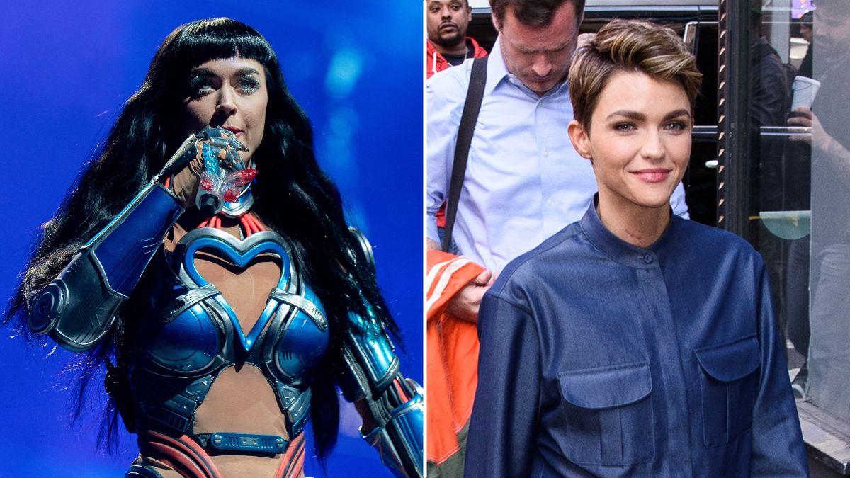 split image of Katy Perry and Ruby Rose
