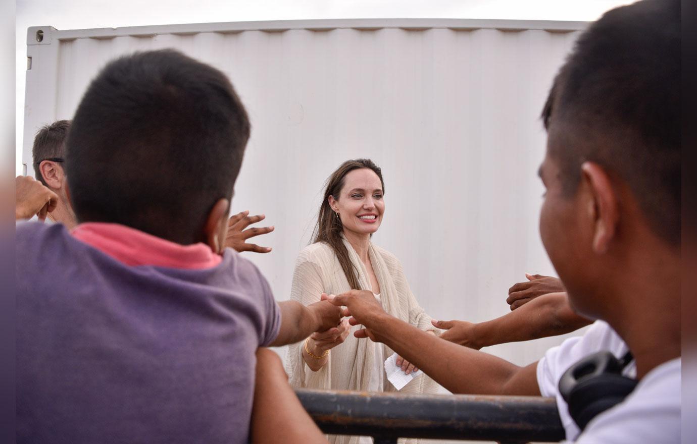 Angelina Jolie Visits Refugee Camp