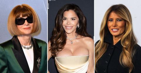split image of Anna Wintour / Lauren Sanchez / Melania Trump