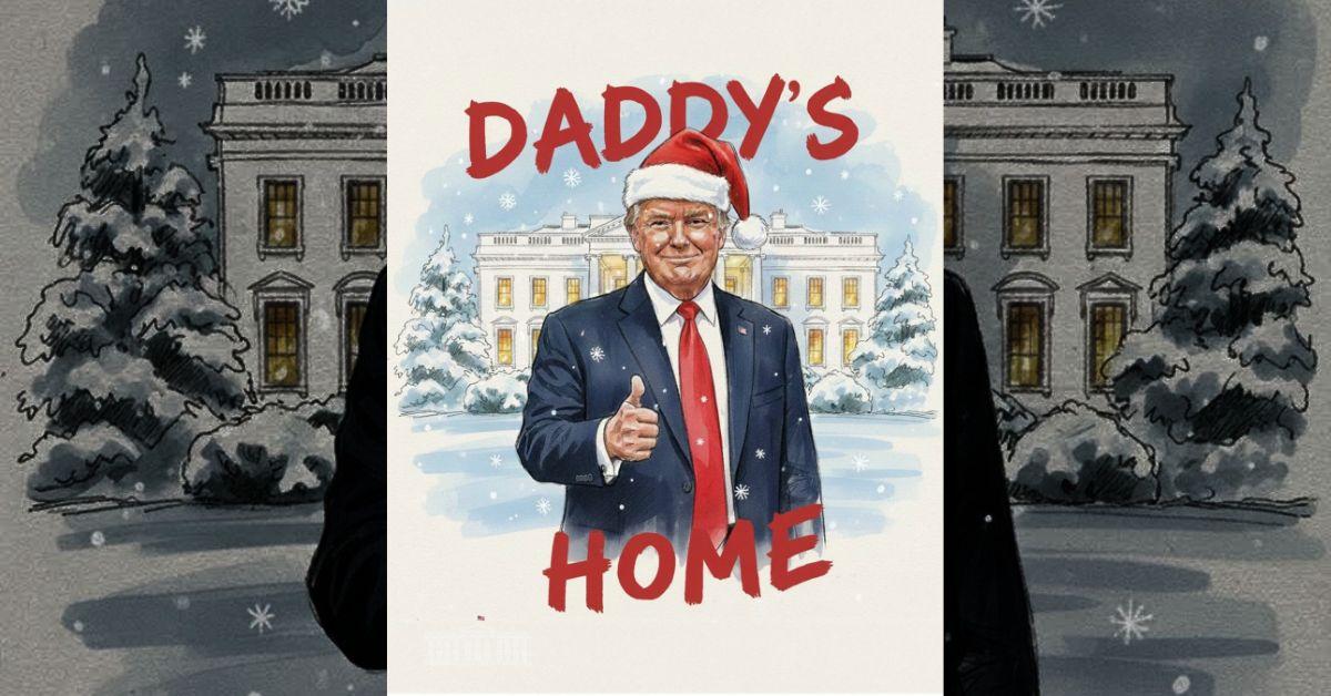 Photo of Donald Trump's Christmas card