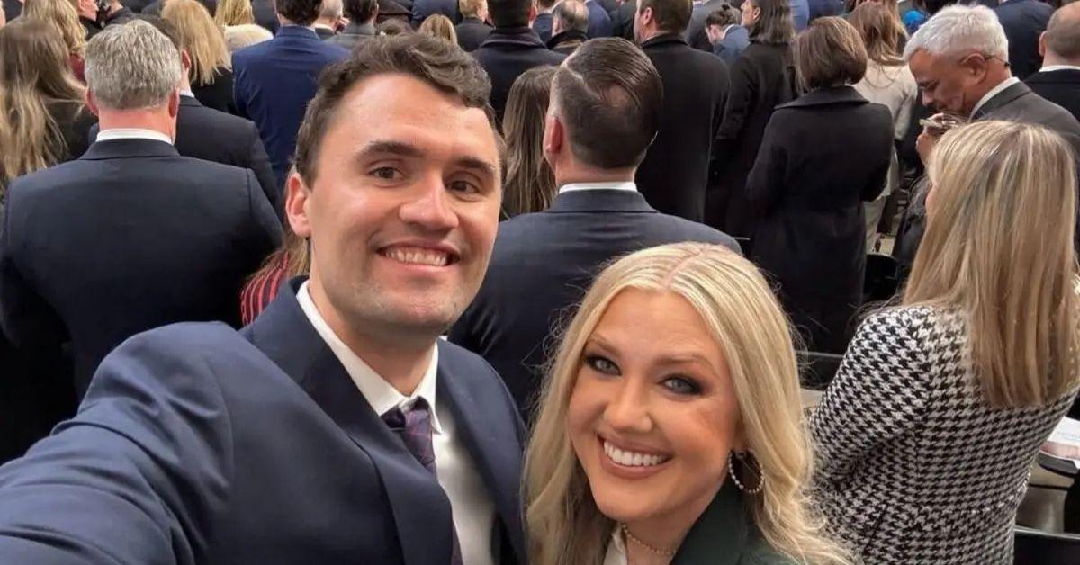 Photo of Charlie Kirk, Erika Kirk