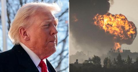 donald trump and explosion