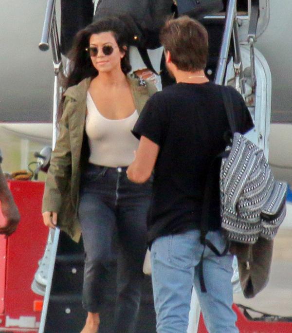 Kourtney Shows Off Underboob In Revealing Bikini During Romantic ...