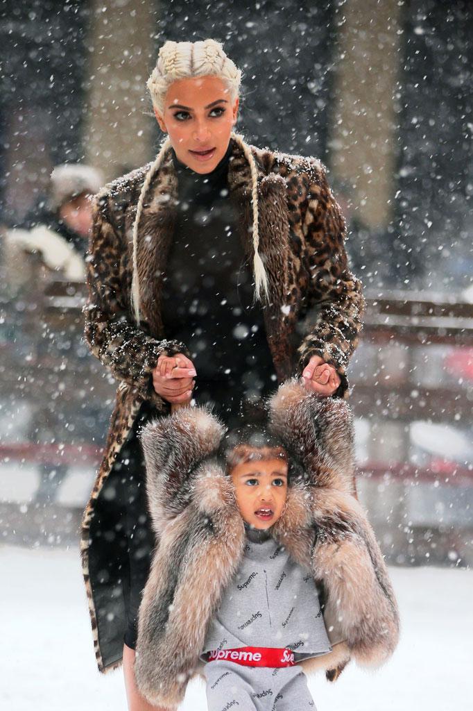 Kim Kardashian North West Ice Skating