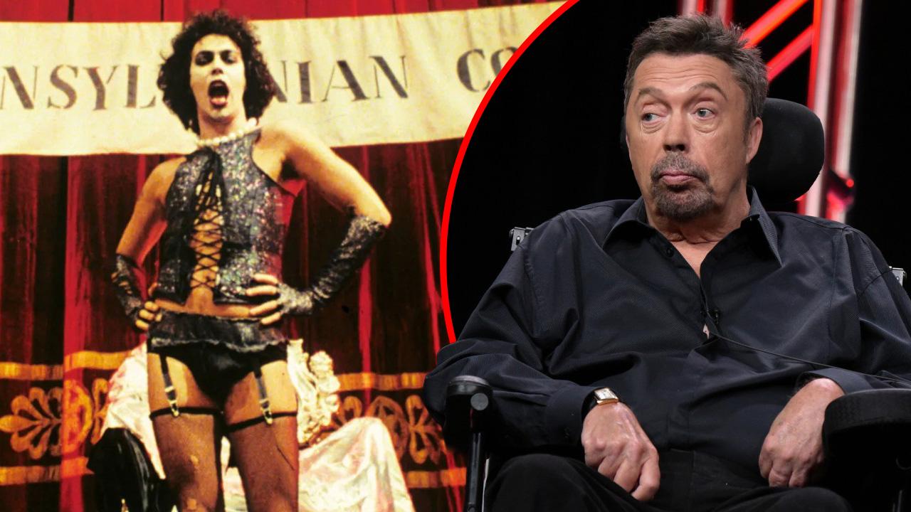 Tim Curry was confined to his bed for much of the time after his 2012 stroke.