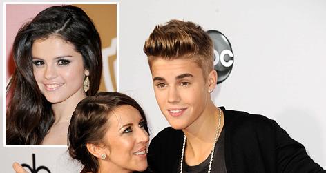 //justin bieber mom selena gomez