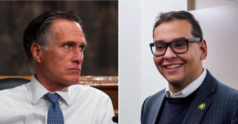 Mitt Romney Confronts George Santos During Tense Exchange Before SOTU