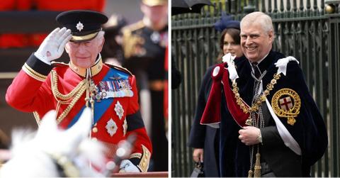 Photo of Prince Andrew and King Charles