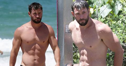 Chris Hemsworth Shows Of His Amazing Beach Body
