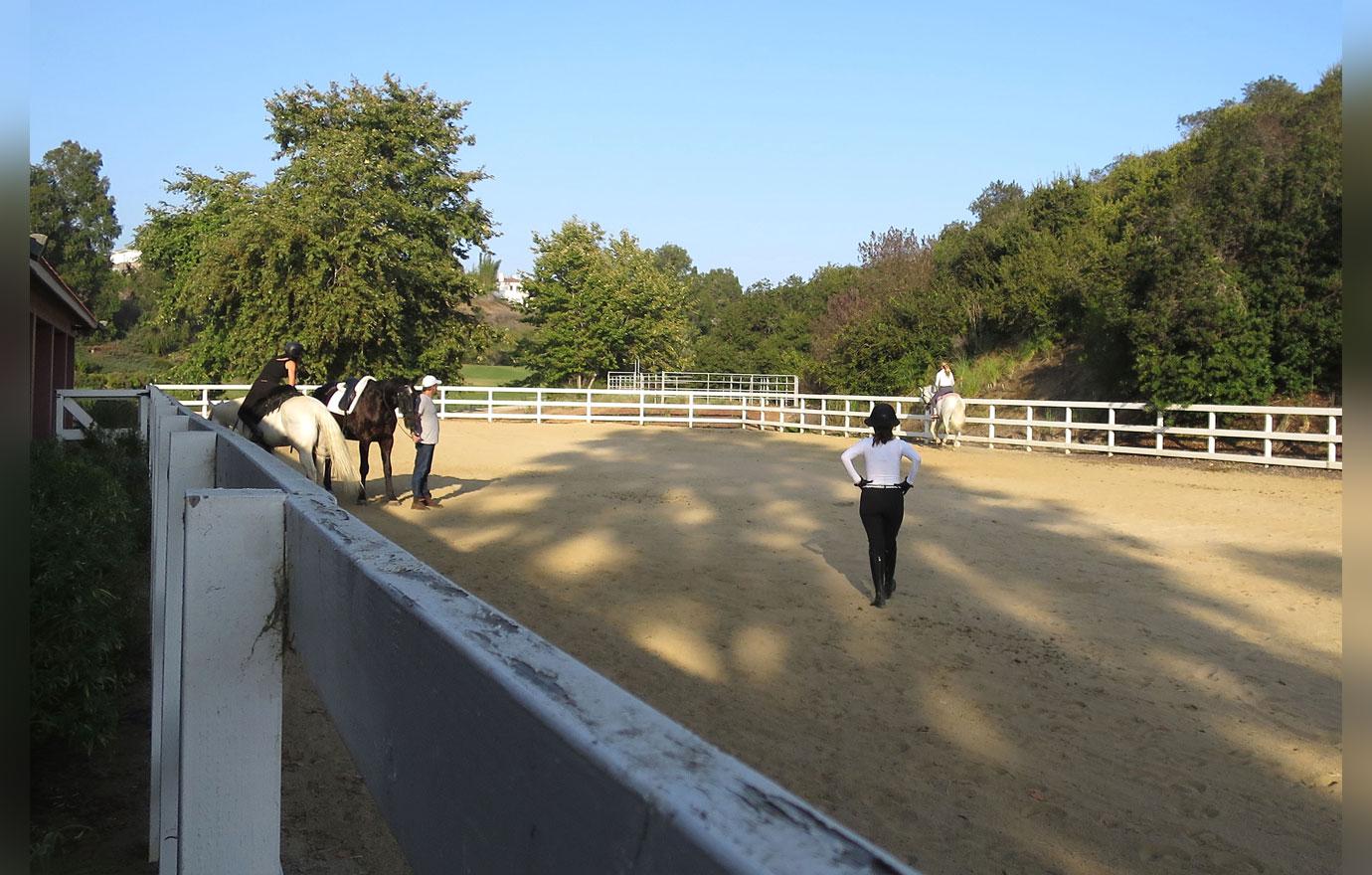 Lisa Vanderpump Goes Horseback Riding