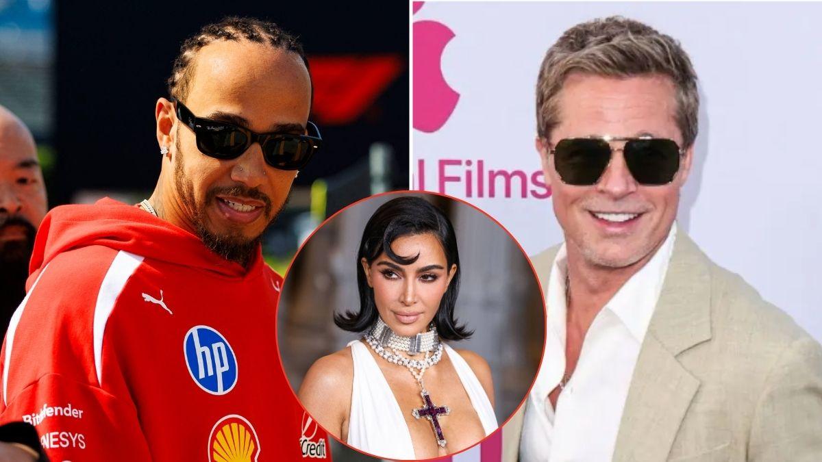 Kim Kardashian sees Brad Pitt as 'Hollywood prom king' as her relationship with Lewis Hamilton opens new social circles.