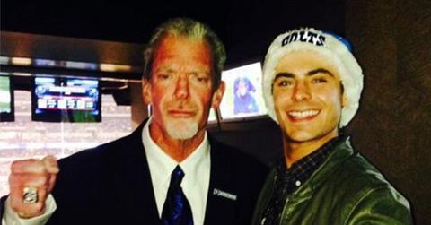 //zac efron colts game
