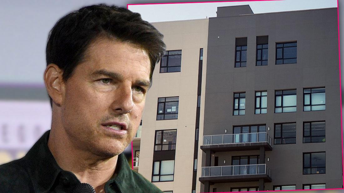 Close Up of Tom Cruise Inset Florida Condo With Windows covered