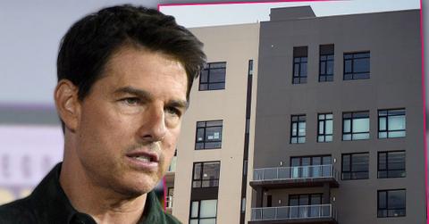 Close Up of Tom Cruise Inset Florida Condo With Windows covered