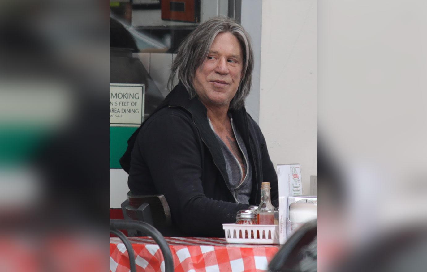 Mickey Rourke Long Hair Photos