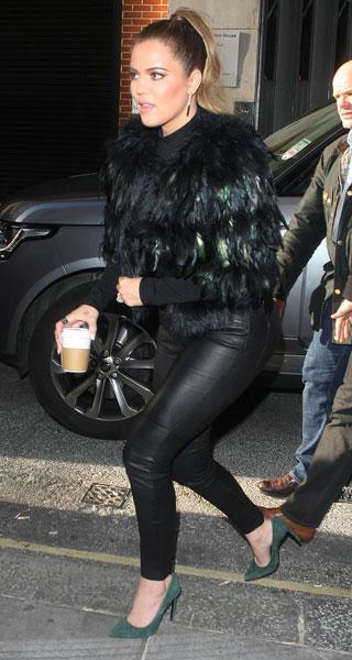 Khloe kardashian hot sale leather pants