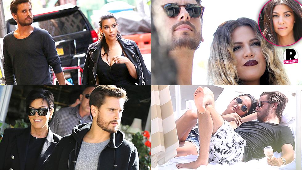 Kourtney Kardashian Scott Disick Breakup Family Kim Kardashian Taking Her Side