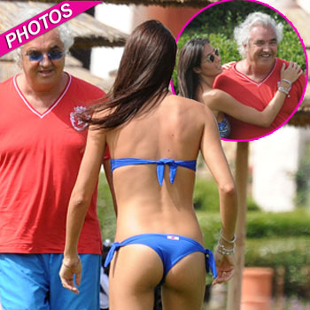 Wonder What She Sees In Him Billionaire Flavio Briatore Shows Off