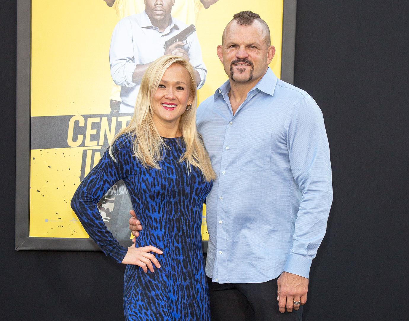 chuck liddell wife heidi cited police fight party no injuries