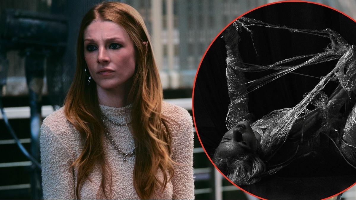 Photo of Hunter Schafer and a woman BDSM Mummification