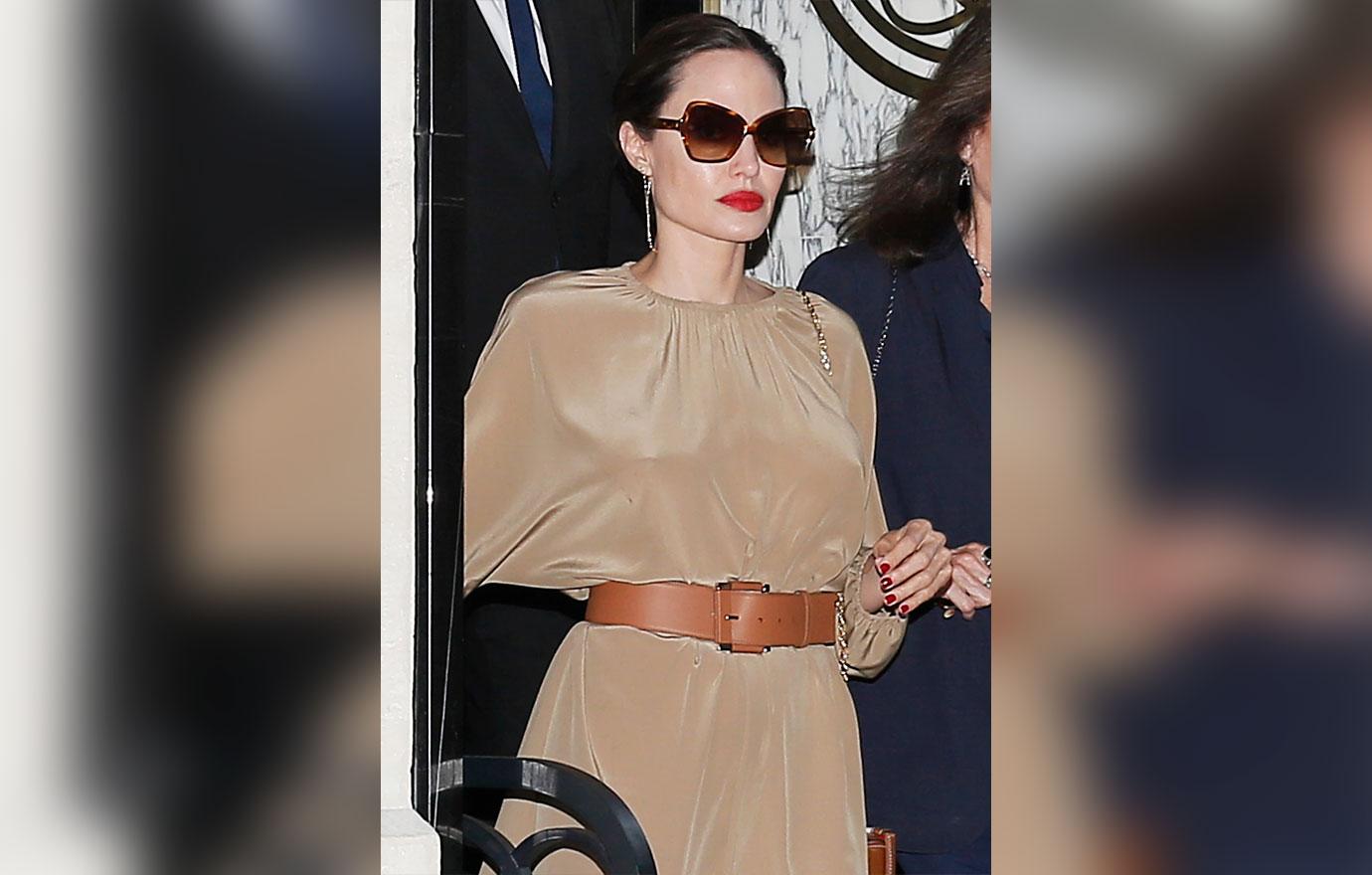 Angelina Jolie and The Weeknd Stepped Out in Matching Black Outfits for  Dinner Date