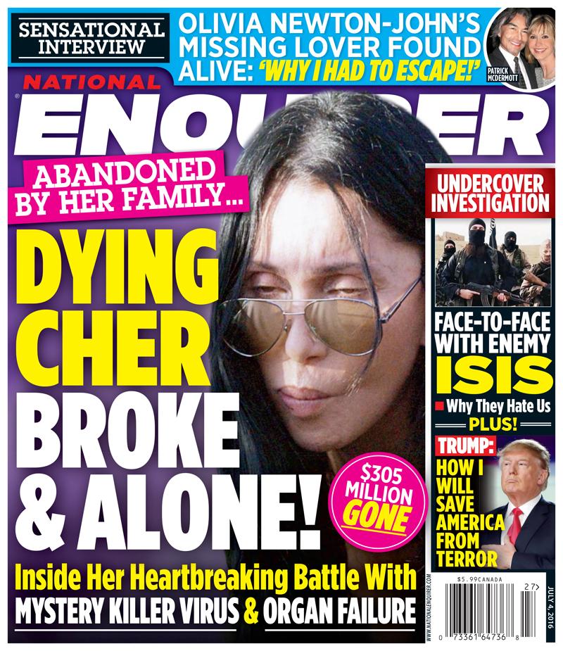 //cher dying broke alone mystery illness