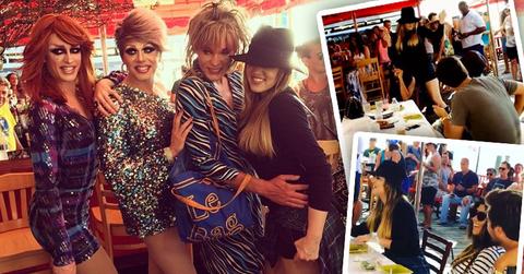//khloe kardashian drag queens fire island pp