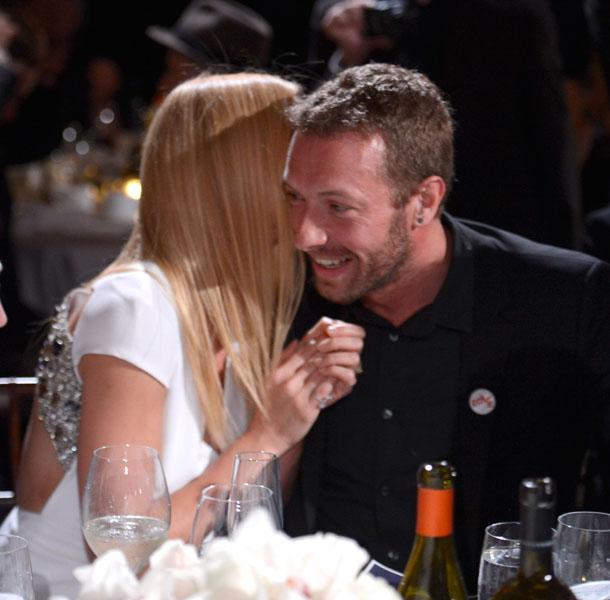 Gwyneth Paltrow Chris Martin Banksy Painting Haiti Gala