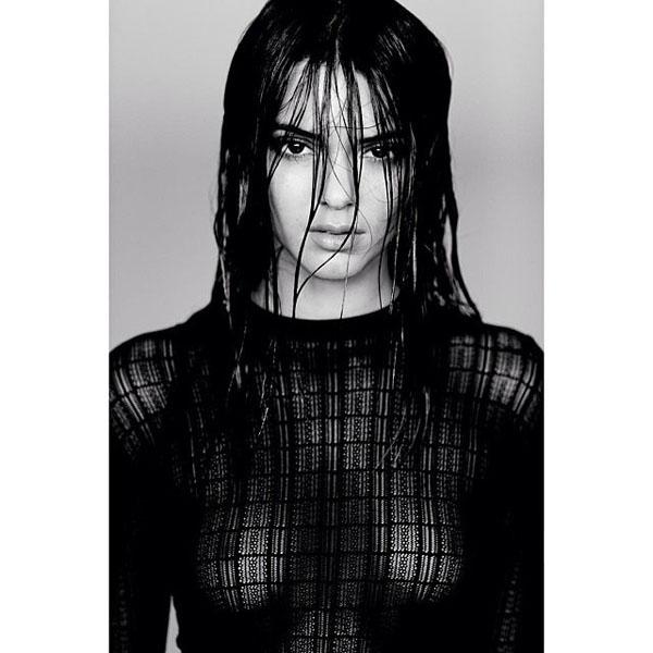 Kendall Jenner showing off her figure in a very revealing pic she shared on her Instagram page. She says