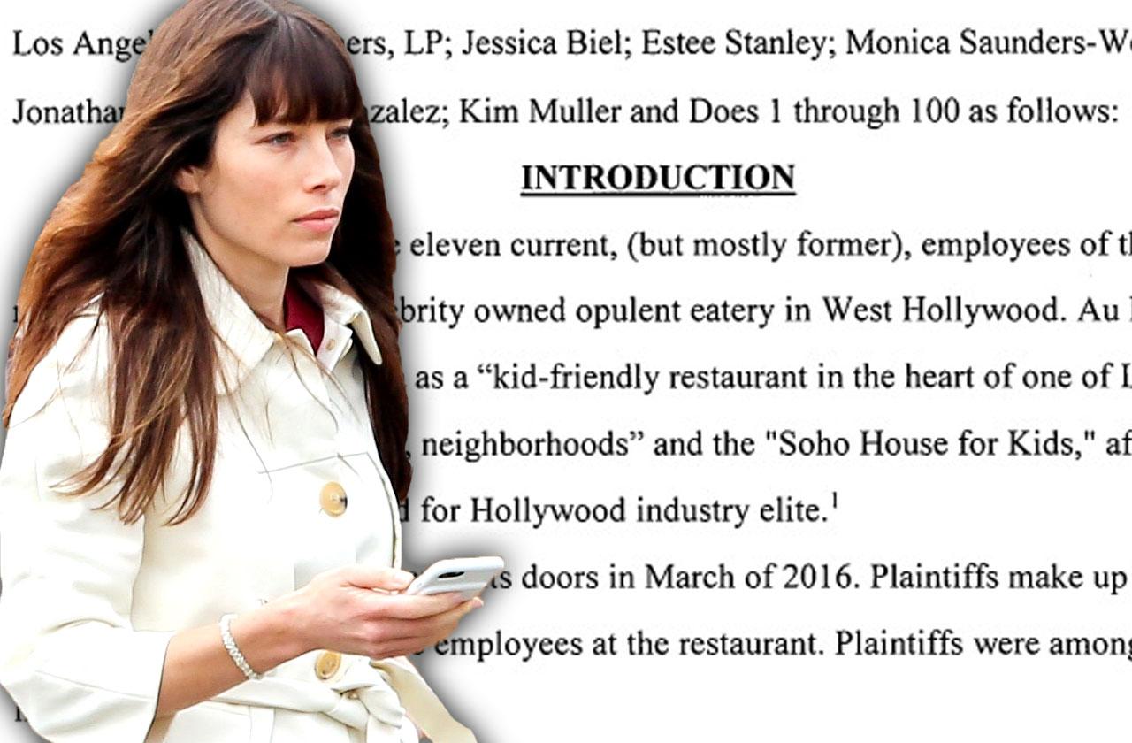 //jessicsa biel au fudge lawsuit more employees pp