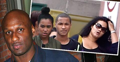 Lamar Odom Liza Morales Kids Visiting Thanksgiving