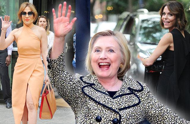 //hillary clinton flashes war chest lavish celebrity fundraiser pp