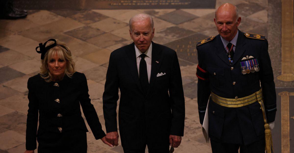 Joe Biden Placed 14 Rows Back During Queen Elizabeth's Funeral Service