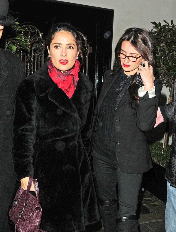 Tom Cruise, Penelope Cruz & Salma Hayek Dine Out