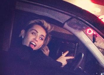 Miley Cyrus Spotted Drag Racing Her Smart Car In L.A.