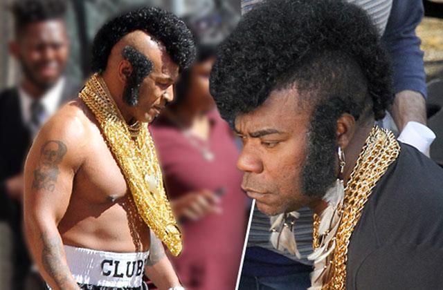 //mike tyson shirtless mr t costume rocky skit pp