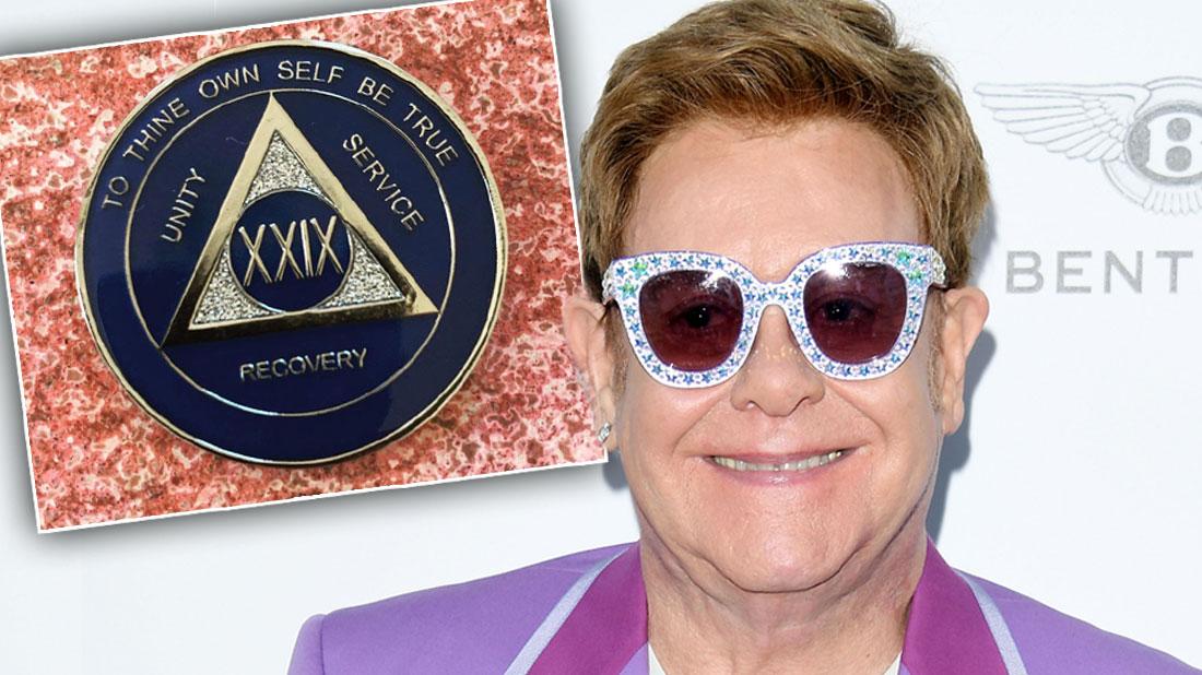 Elton John Celebrates 29 Years Of Sobriety After Drug Problems