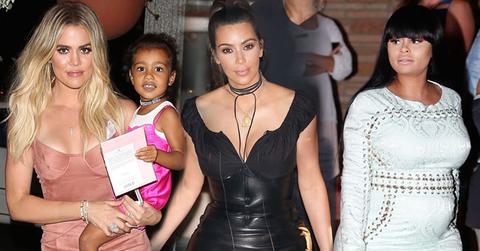 //kim kardashian khloe kardashian blac chyna tight dresses grandmother birthday