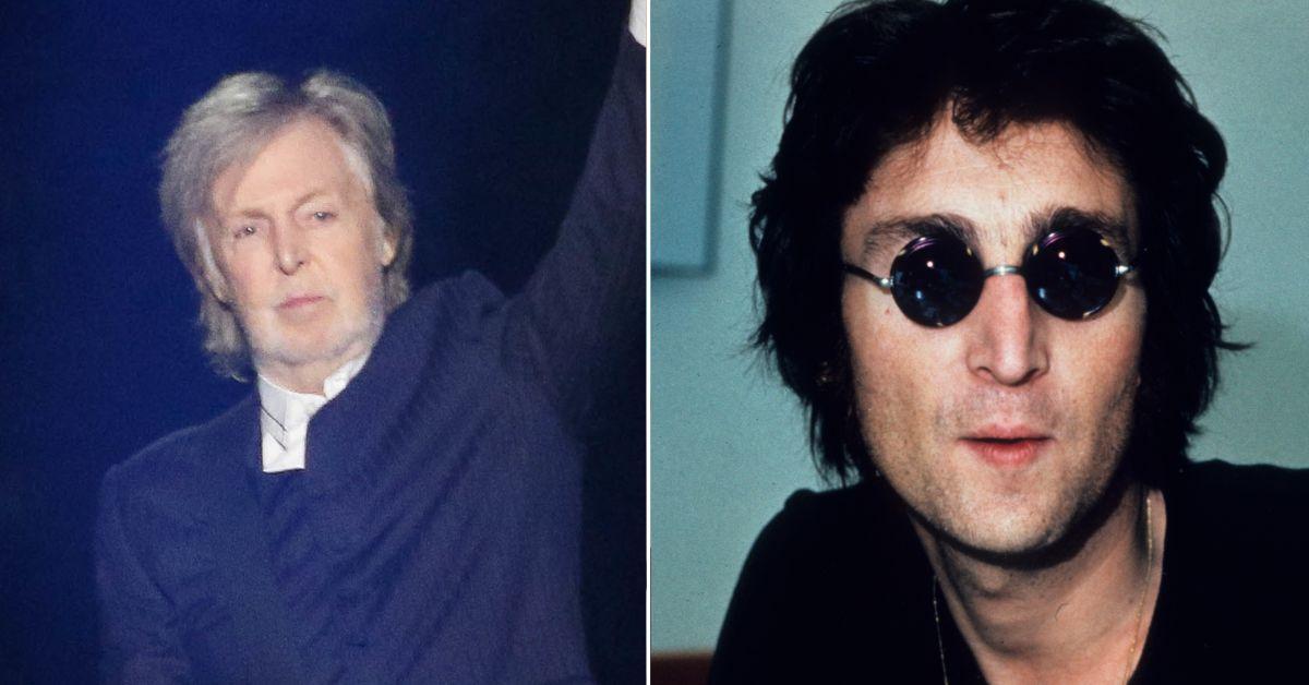 Composite photo of Paul McCartney and John Lennon