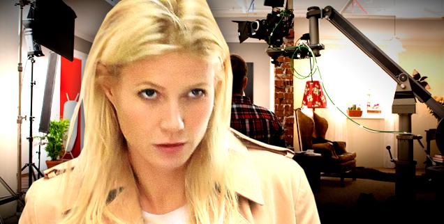 //gwyneth paltrow filming movie harder then  to  job wide