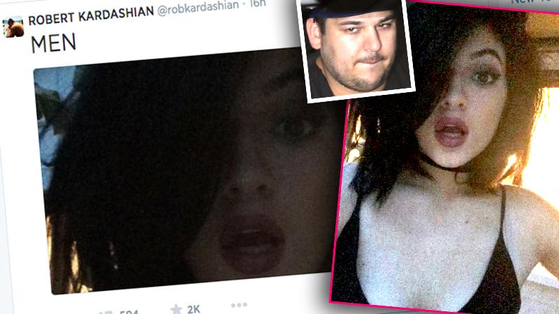 //rob kardashian tweets sexy shot kylie jenner  men pp sl