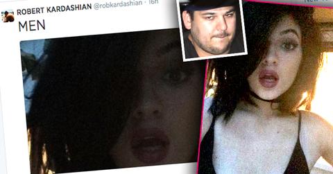 //rob kardashian tweets sexy shot kylie jenner  men pp sl