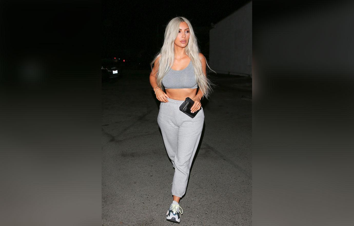 Kim Kardashian Shows Curves After Kylie Jenner Pregnant News