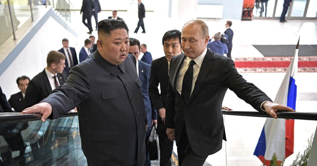 Photo of Kim Jong Un and Vladimir Putin