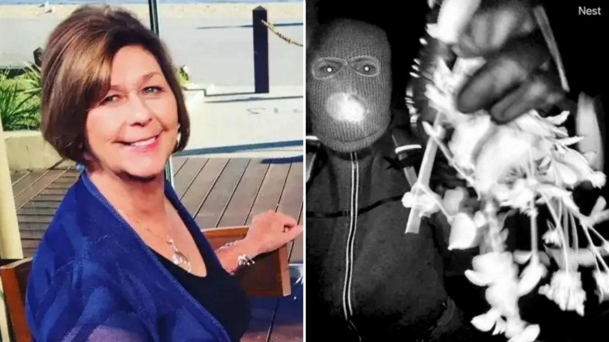 Composite photo of Nancy Guthrie and a suspect