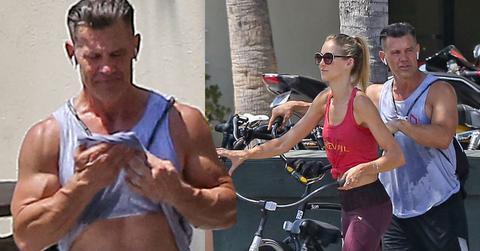 Ripped Josh Brolin Gets PDA From Wife Kathryn Boyd