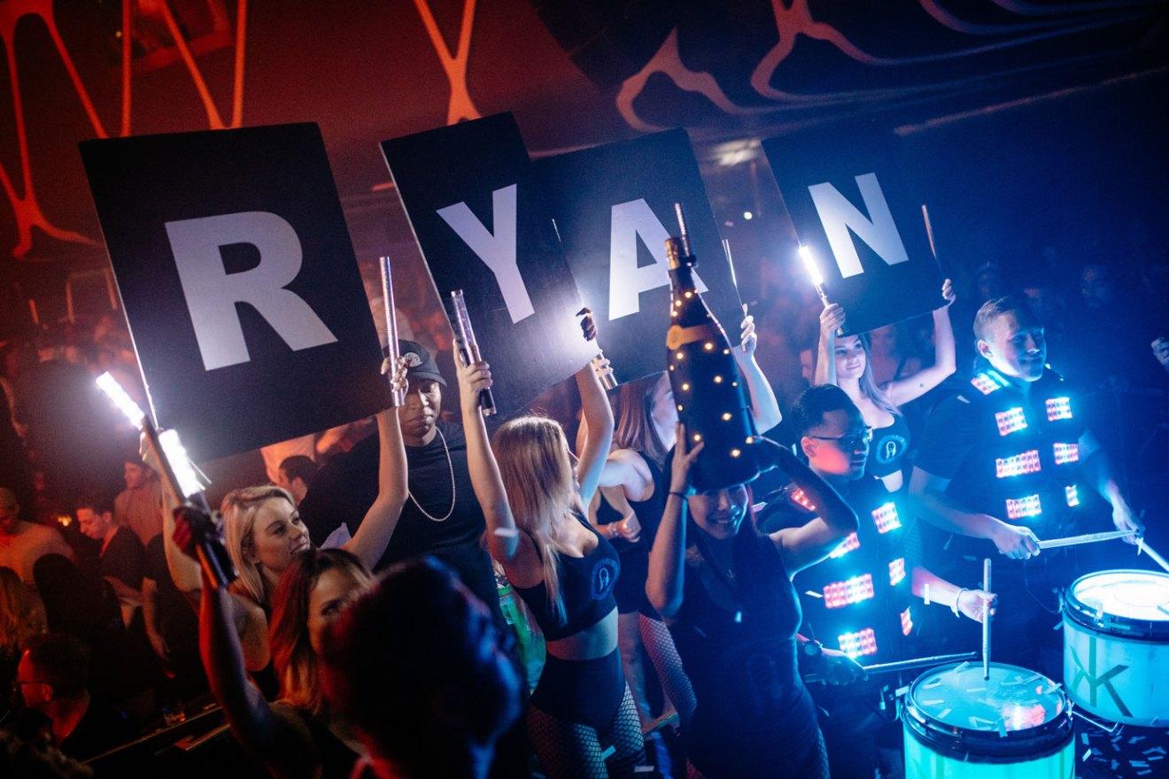 //Ryan Lochte at Hakkasan Las Vegas Restaurant and Nightclub Aug