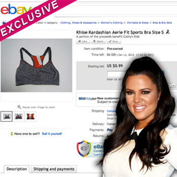 Buy My Used Bra! Khloé Kardashian Selling Old Underwear On