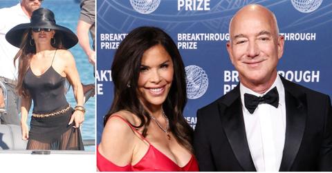 Photo of Lauren Sanches and Jeff Bezos