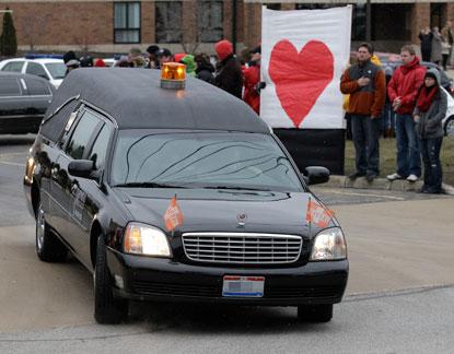 Friends And Family Attend Daniel Parmertor's Funeral In Ohio